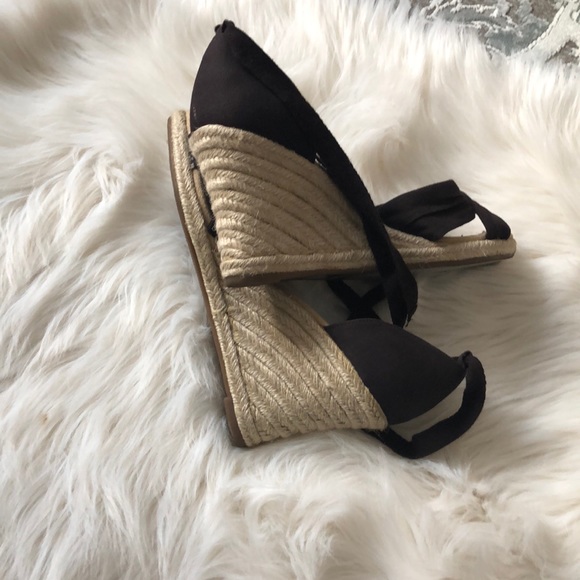 🎉Ann Taylor Loft Brown Espadrille Wedges - Picture 4 of 4